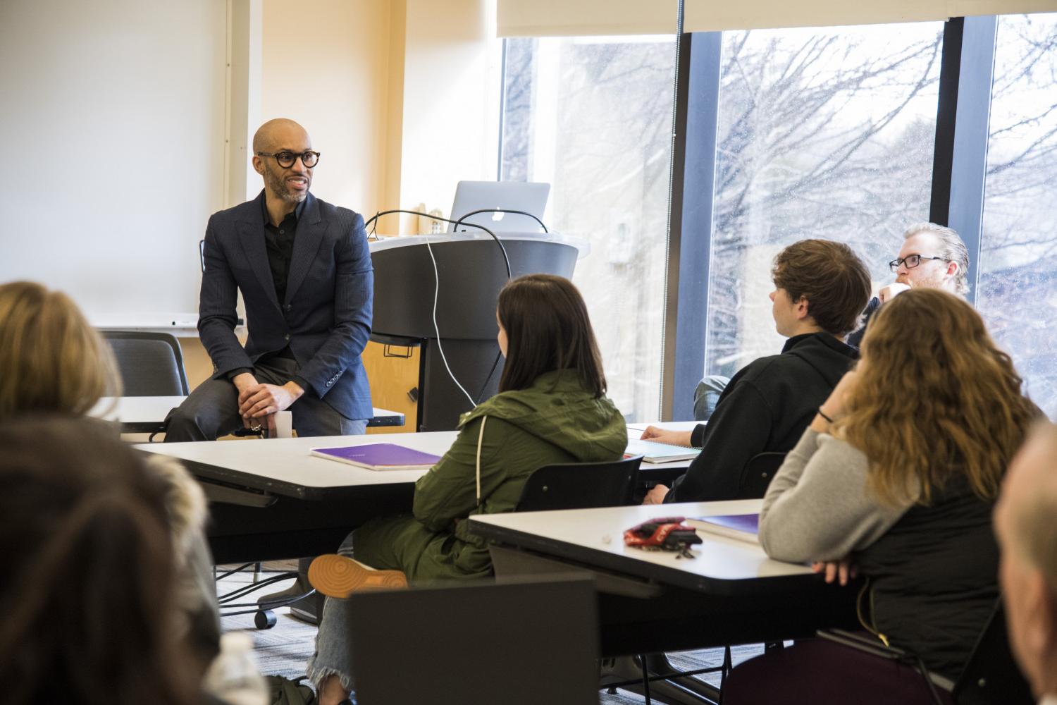 Carthage welcomed Randall Tucker, Mastercard?s chief inclusion officer, to campus in 2019 to spea...