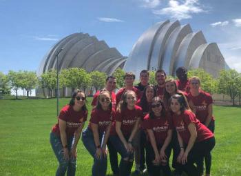 Carthage College Enactus members at the national competition in Kansas City.